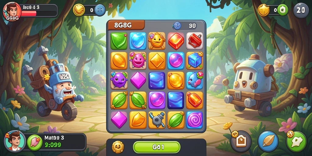 Tangkapan layar gameplay 8G8G yang seru dan menantang.