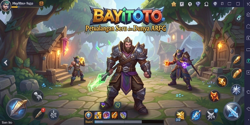 Tampilan seru aksi pertarungan dalam game ARPG BAYITOTO.
