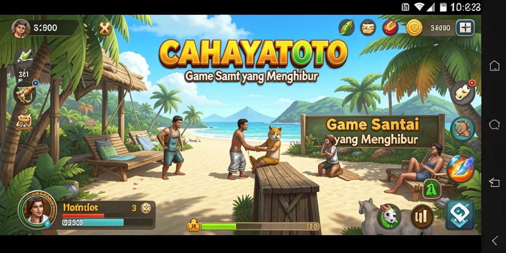 Tampilan gameplay CAHAYATOTO yang menarik dan penuh warna.