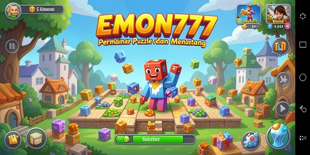 Tampilan gameplay menarik dari EMON777 dengan berbagai teka-teki.