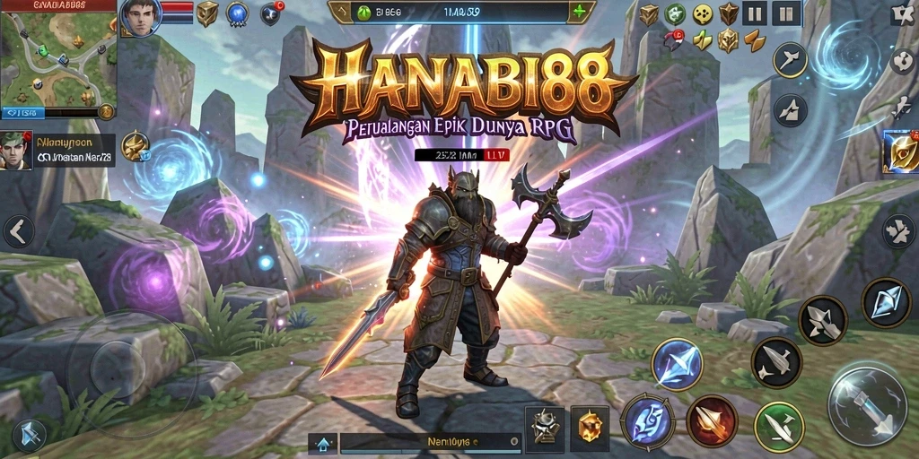 Tampilan gameplay <strong>HANABI88</strong> yang menakjubkan dan penuh aksi.