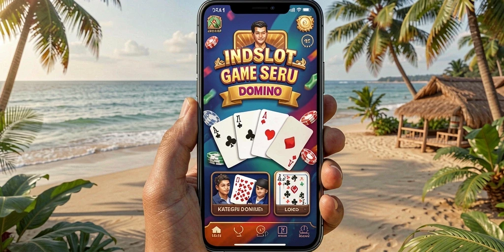Tampilan gameplay menarik dalam permainan Domino INDSLOT.