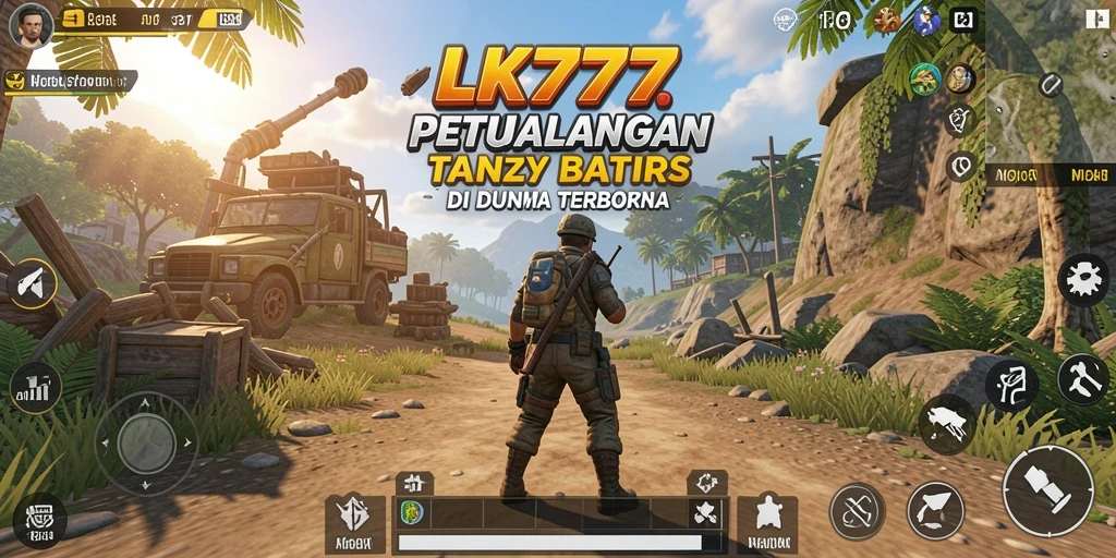 Screenshot yang menampilkan eksplorasi mendalam di dunia terbuka LK777.