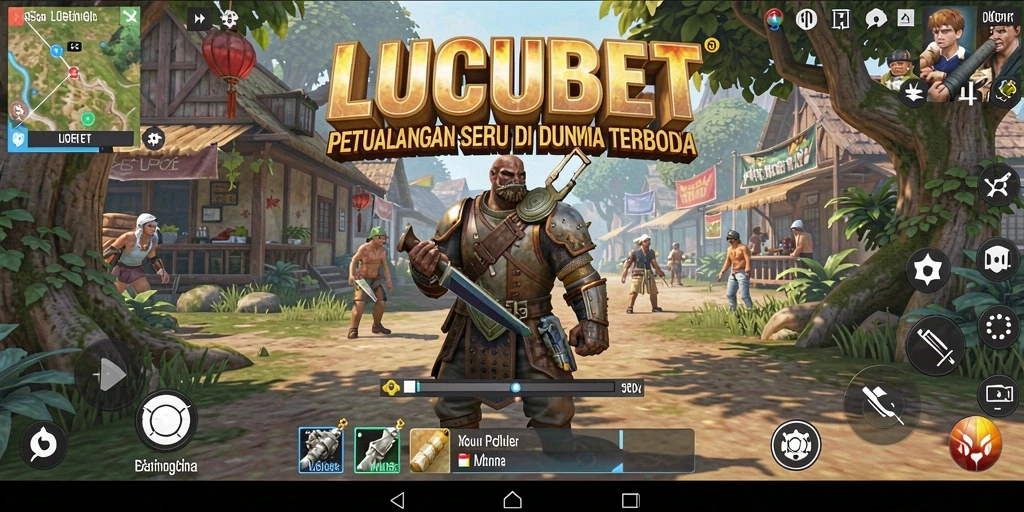 Gameplay seru LUCUBET di dunia terbuka yang luas.