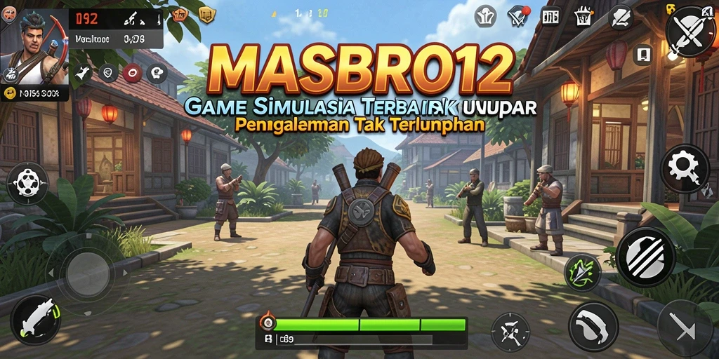 Screenshot gameplay <strong>MASBRO12</strong> yang menunjukkan interaksi mendalam dan suasana simulasi yang realistis.