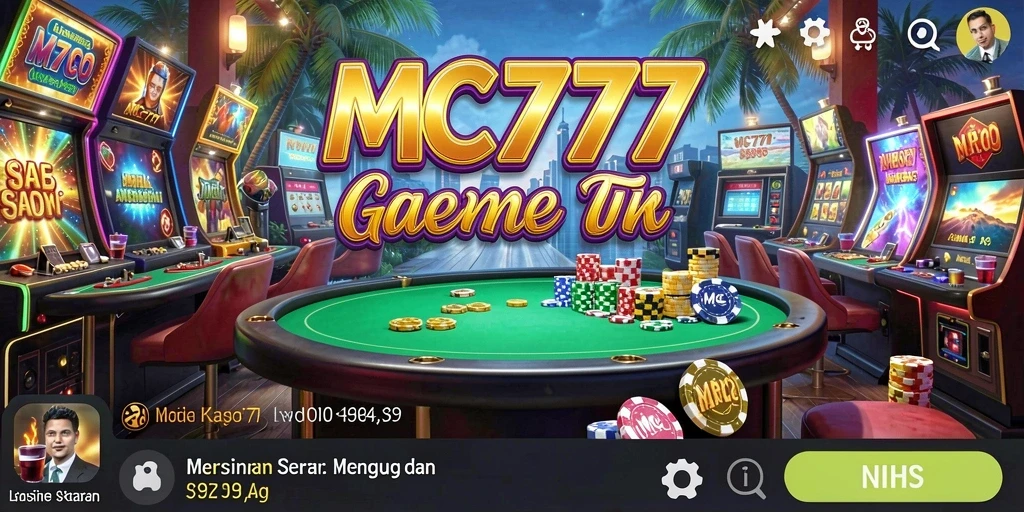Screenshot utama MC777 menampilkan gameplay seru dari kasino virtual.