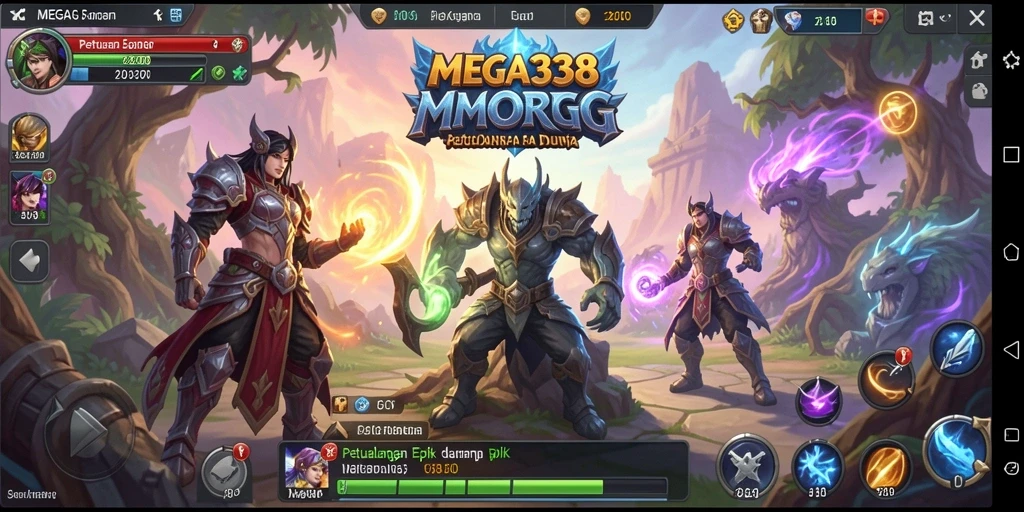 Tampilan gameplay memukau dari MEGA338 dengan aksi seru di dunia MMORPG.