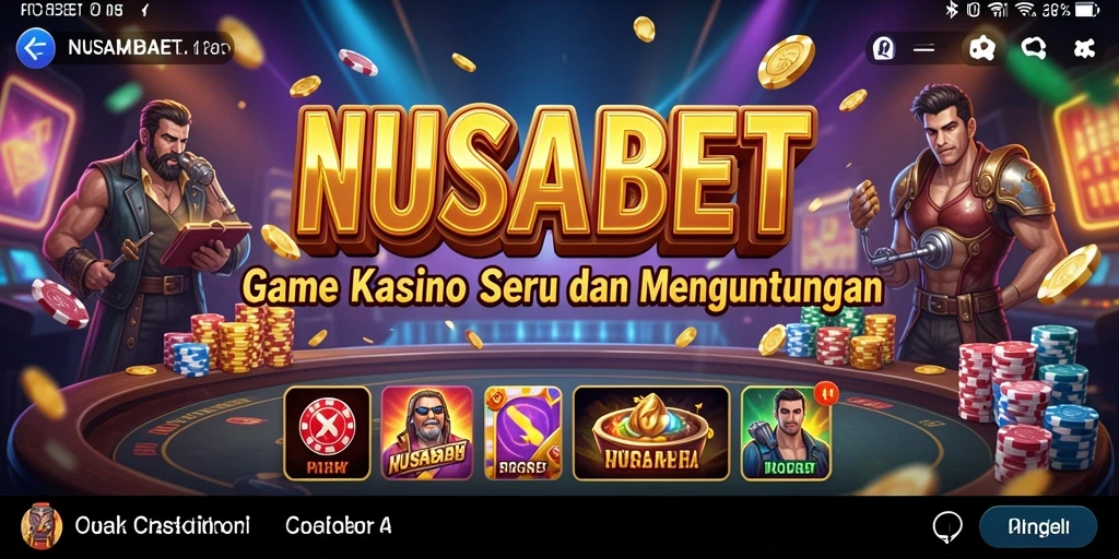 Tampilan gameplay NUSABET yang menarik dan interaktif.