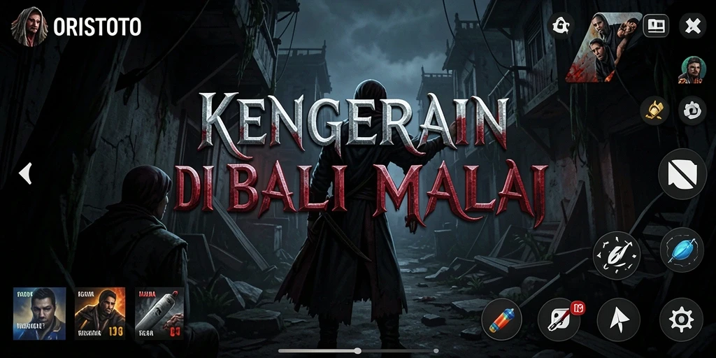 Tampilan gameplay menegangkan dari ORISTOTO yang menghantui.