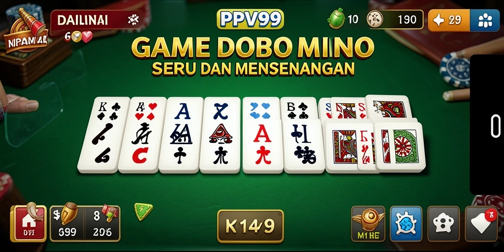 Tampilan gameplay seru dalam PPV99 dengan aksi domino yang menegangkan.