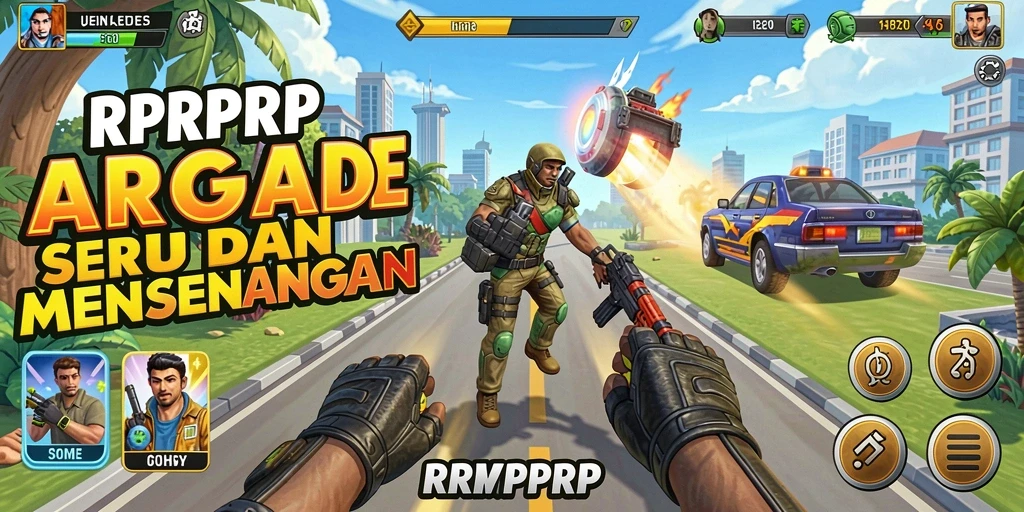 Tampilan gameplay yang seru dan penuh aksi di RPRPRP.