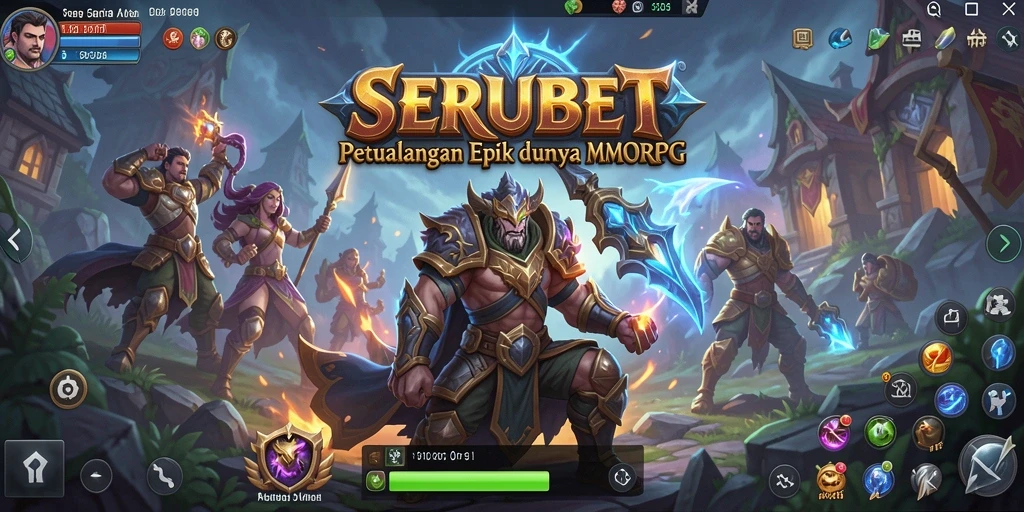 Tampilan seru dari gameplay MMORPG yang memukau.