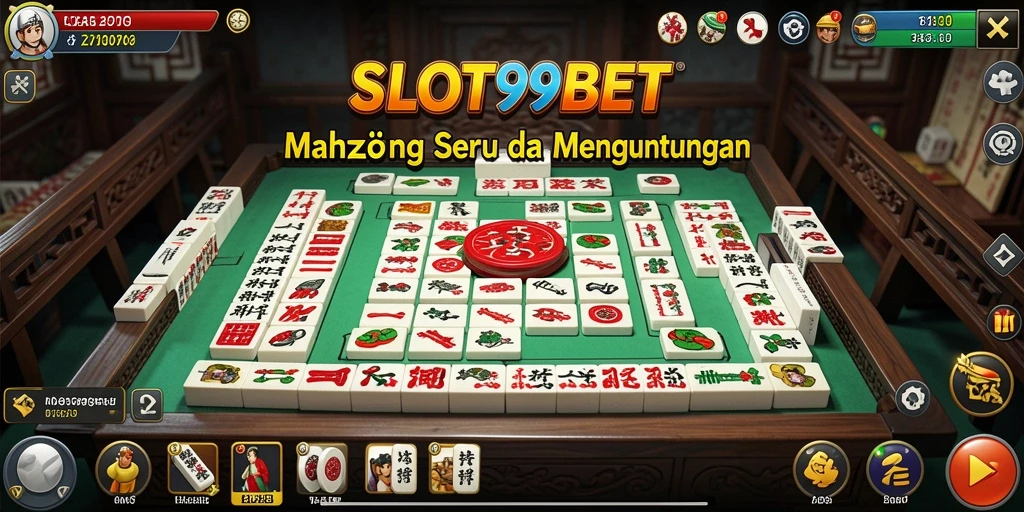 Tangkapan layar SLOT99BET dengan gameplay Mahjong yang menarik.