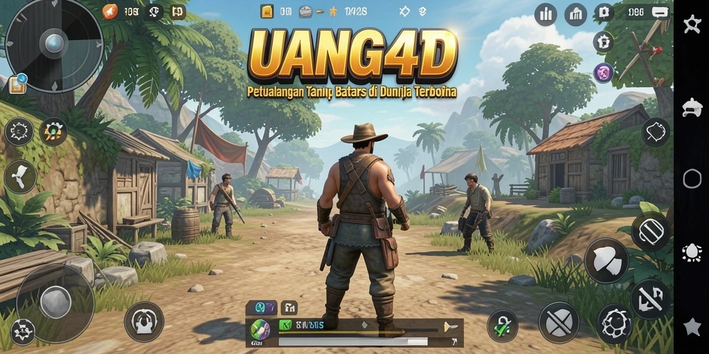 Gameplay UANG4D menampilkan dunia terbuka yang indah dan penuh petualangan.