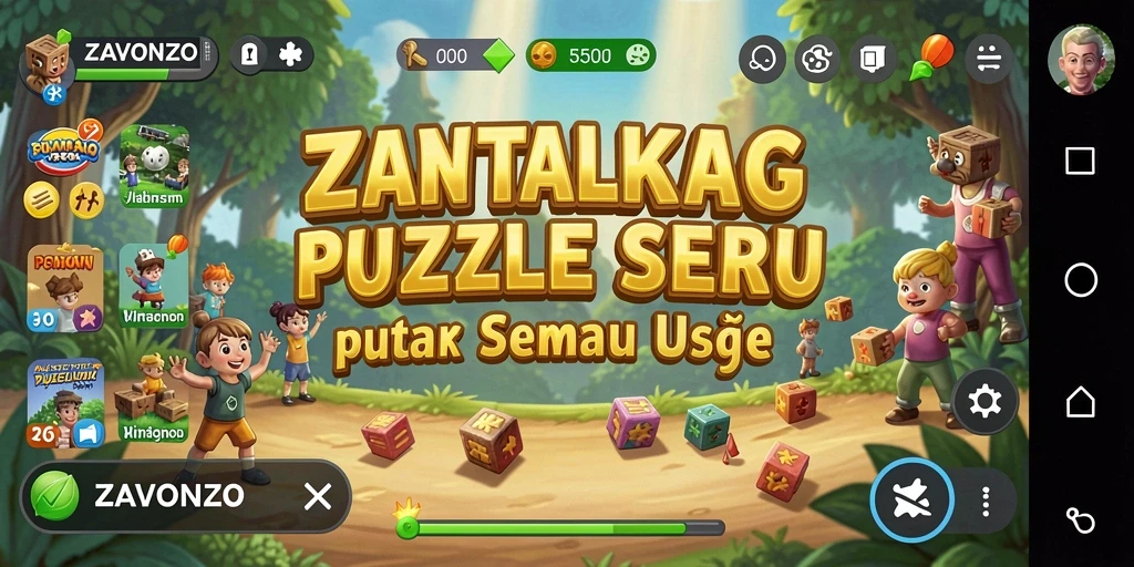 Tampilan gameplay ZAVONZO yang menarik dan menantang.